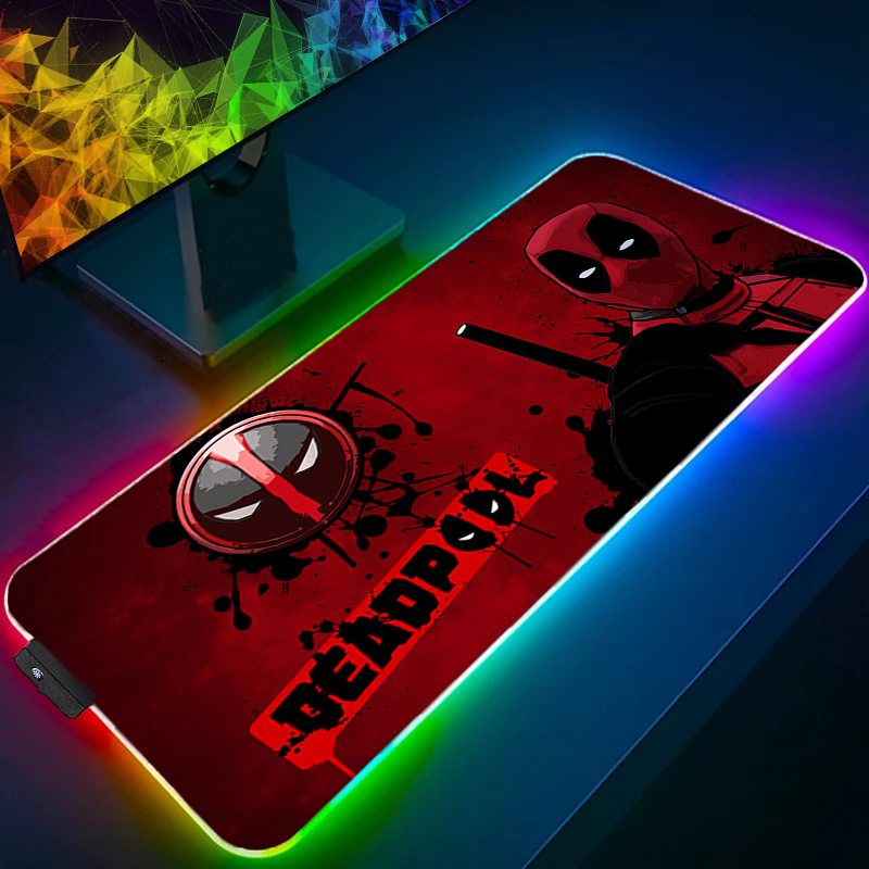 Desk Setup Cozy - LED Mouse Pad Gaming Backlight Lock