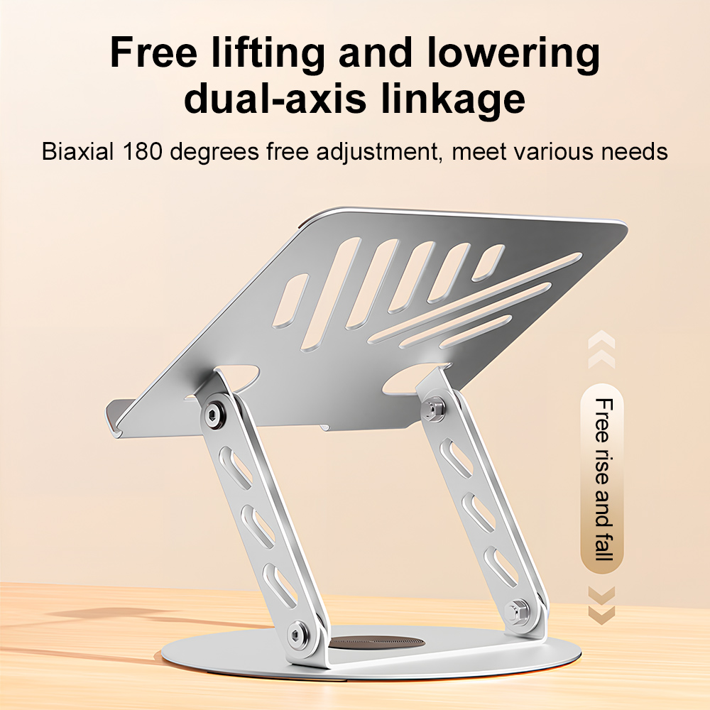 Desk Setup Game - 360° Rotating Laptop Stand Adjustable Foldable