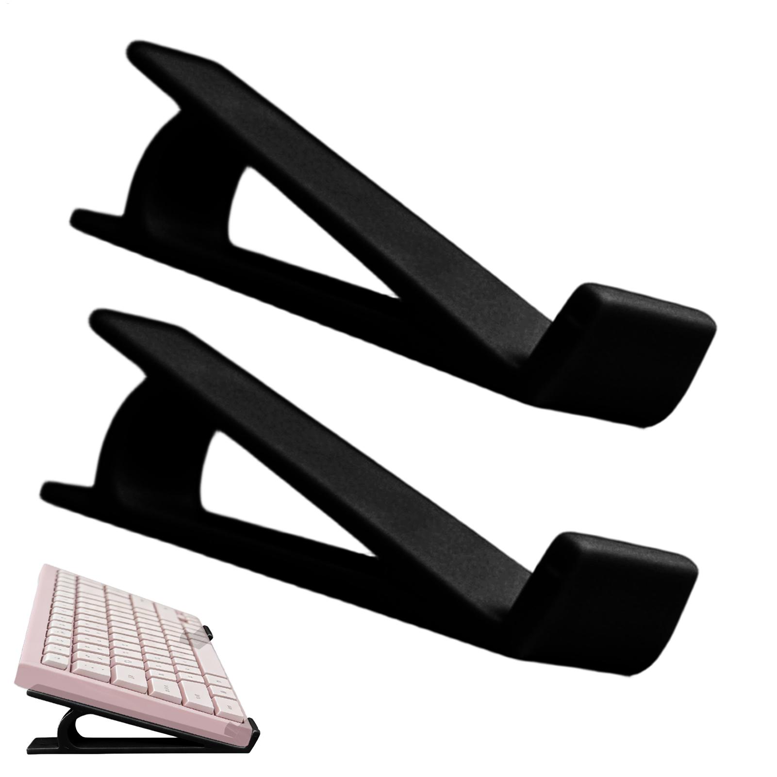 Desk Setup Game - Ergonomic Non Slip Keyboard Riser 2Pcs