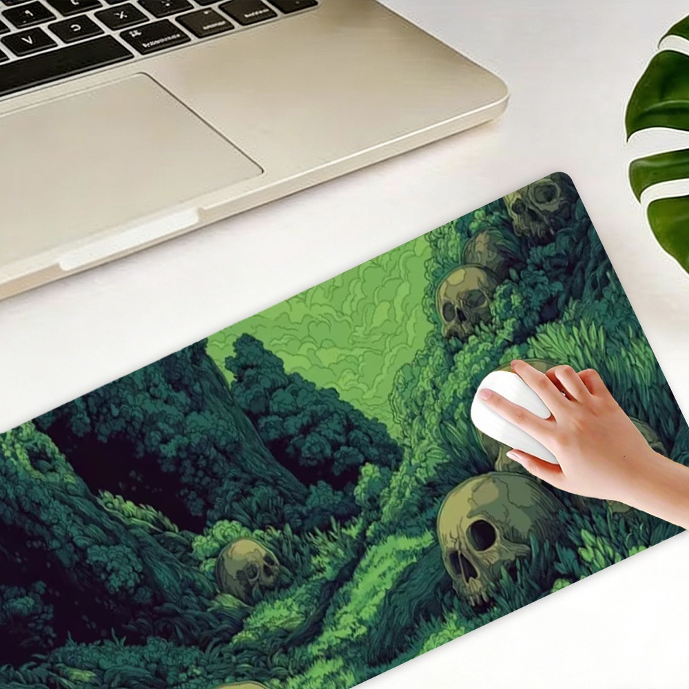 Desk Setup Simple - With mysterious and eerie forest scenes