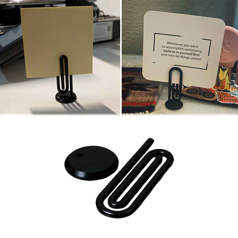 Sticky Memo Holder - 1pc 3D Desktop Paperclip Memo Holder,