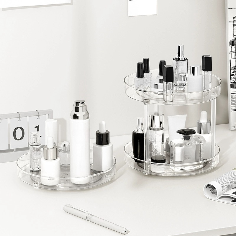 1pc rotating cosmetics storage - đánh giá và giá Desk Setup Productivity