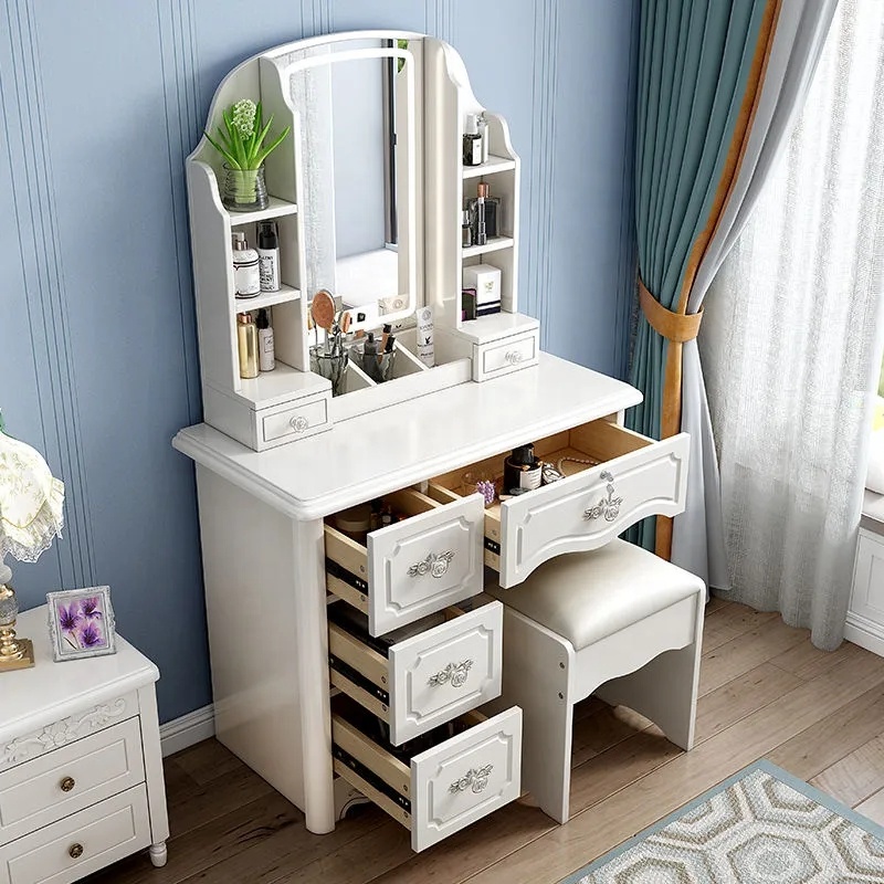 Girls White and pink Modern Wo - đánh giá và giá Desk Setup Simple