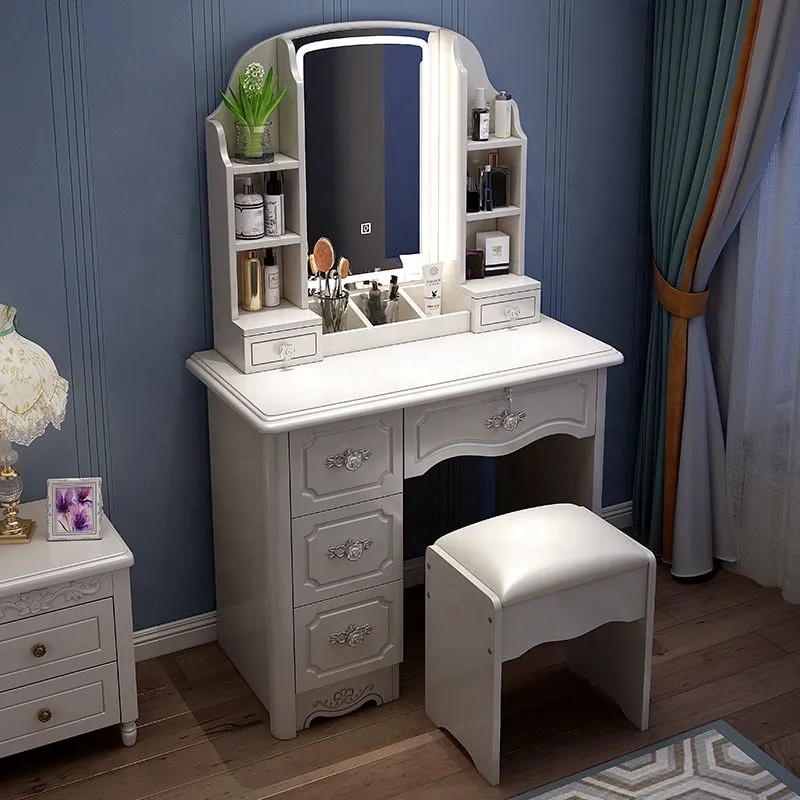 Girls White and pink Modern Wo - đánh giá và giá Desk Setup Simple