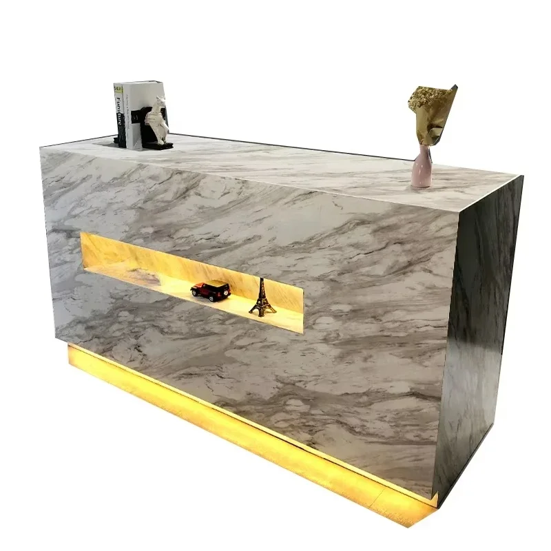 #s modern simple spa cashier d - đánh giá và giá Desk Setup Simple