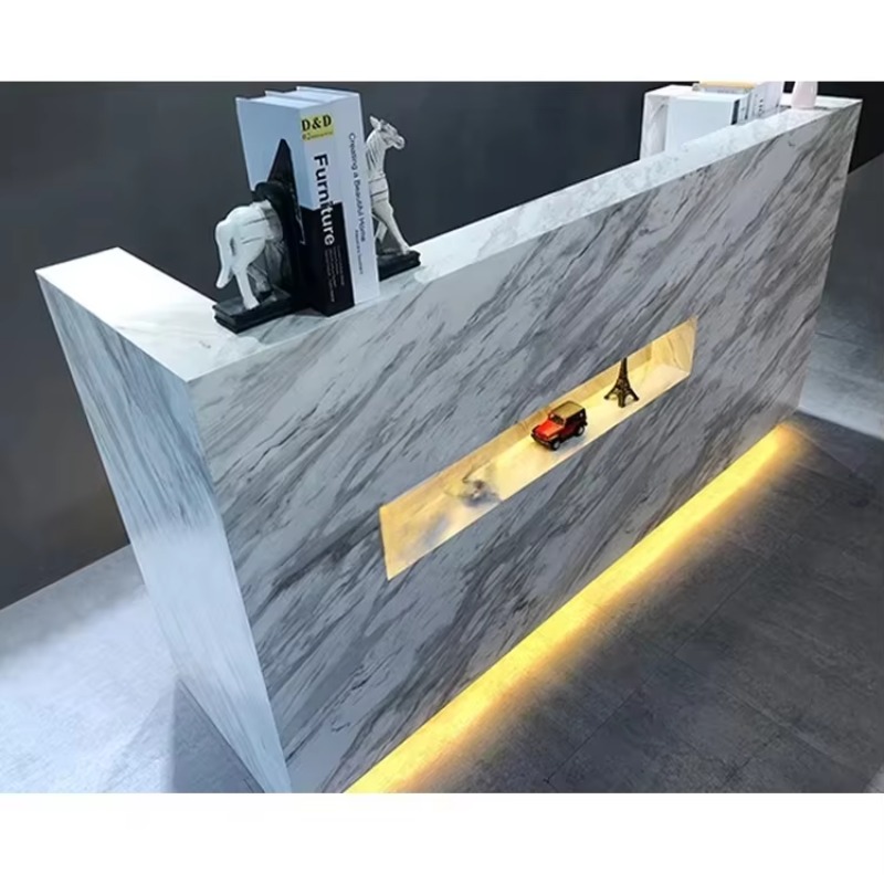 #s modern simple spa cashier d - đánh giá và giá Desk Setup Simple