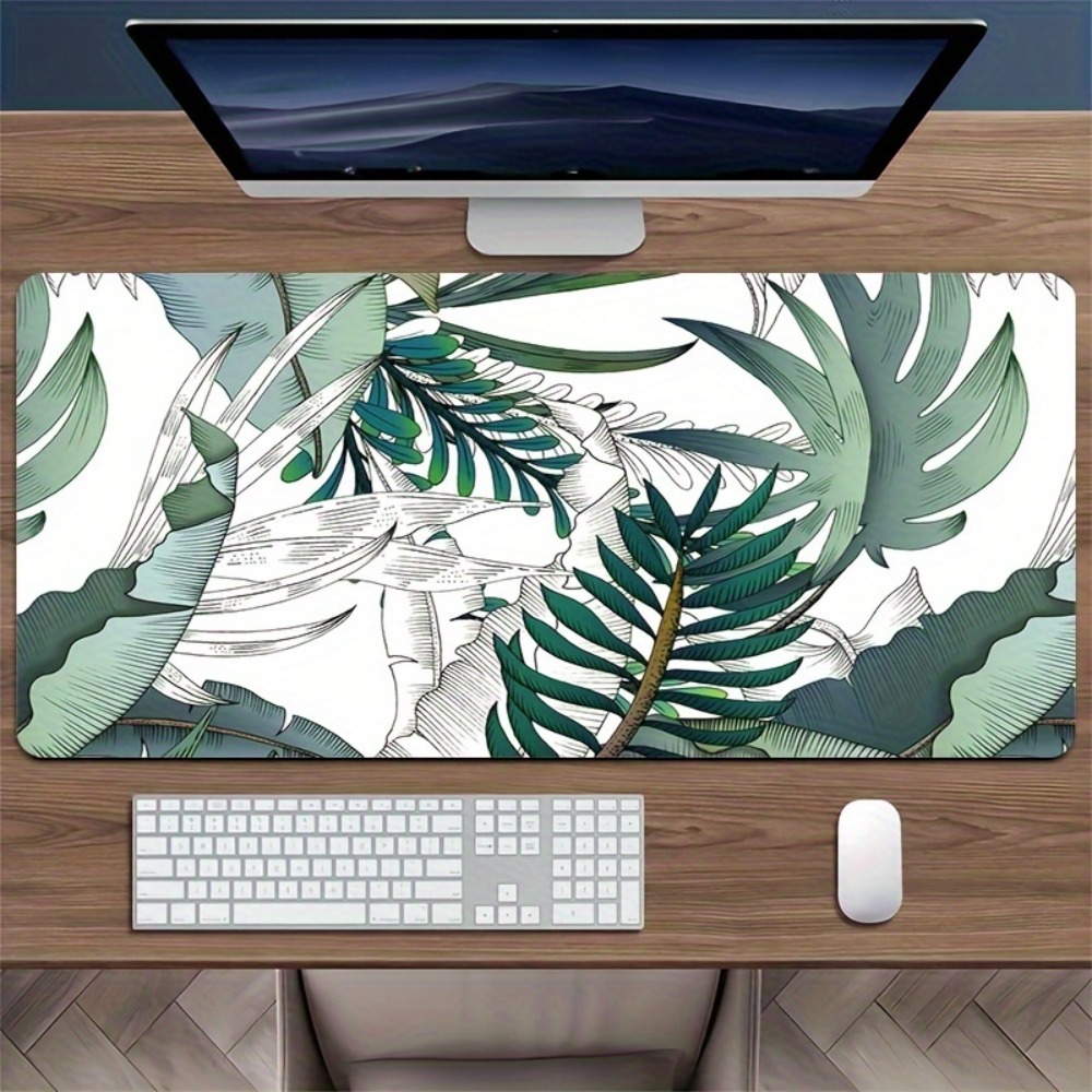 Tropical plant pattern, anti-s - đánh giá và giá Desk Setup Simple