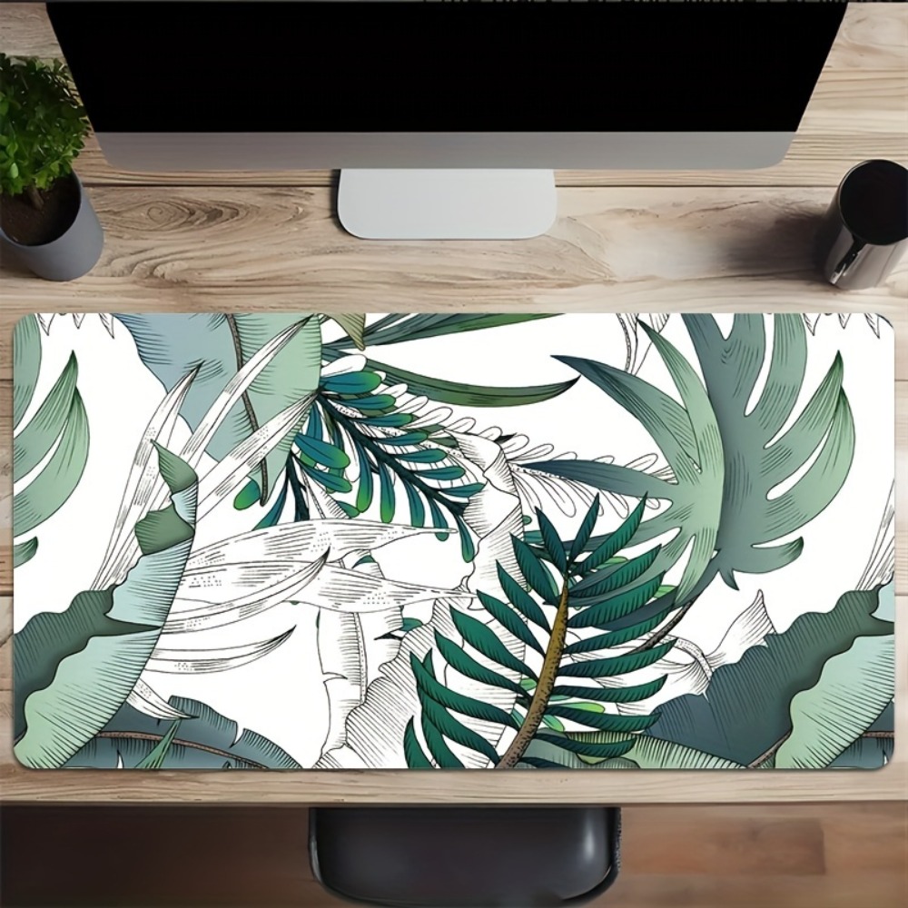 Tropical plant pattern, anti-s - đánh giá và giá Desk Setup Simple