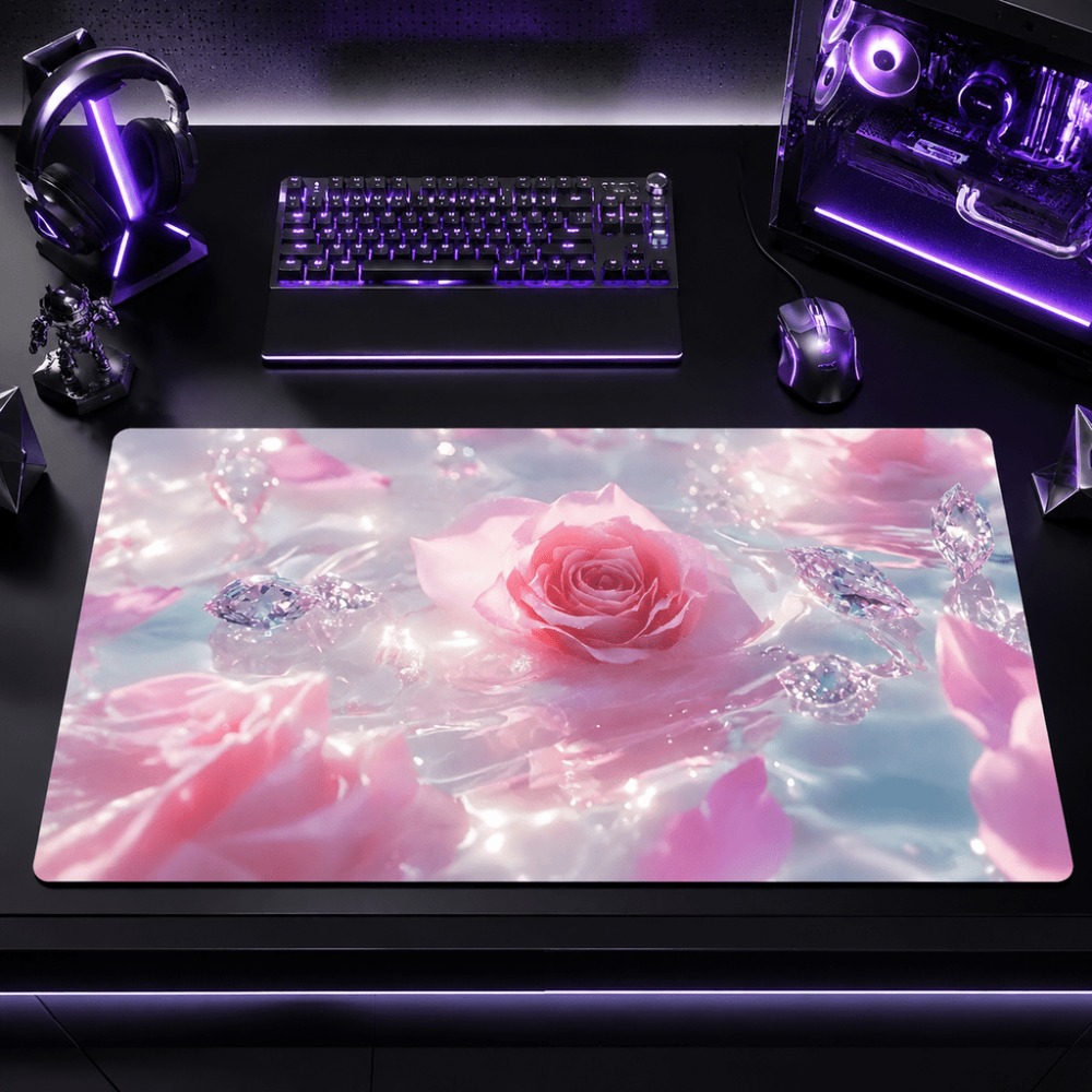 Original pink rose watermark.  - đánh giá và giá Desk Setup Simple