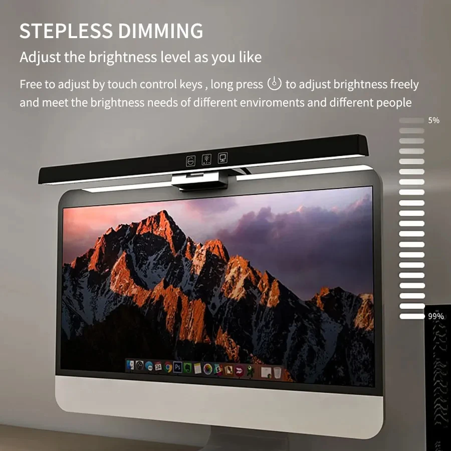 LED 33cm 50cm Monitor Light Ba - đánh giá và giá Desk Setup Pc