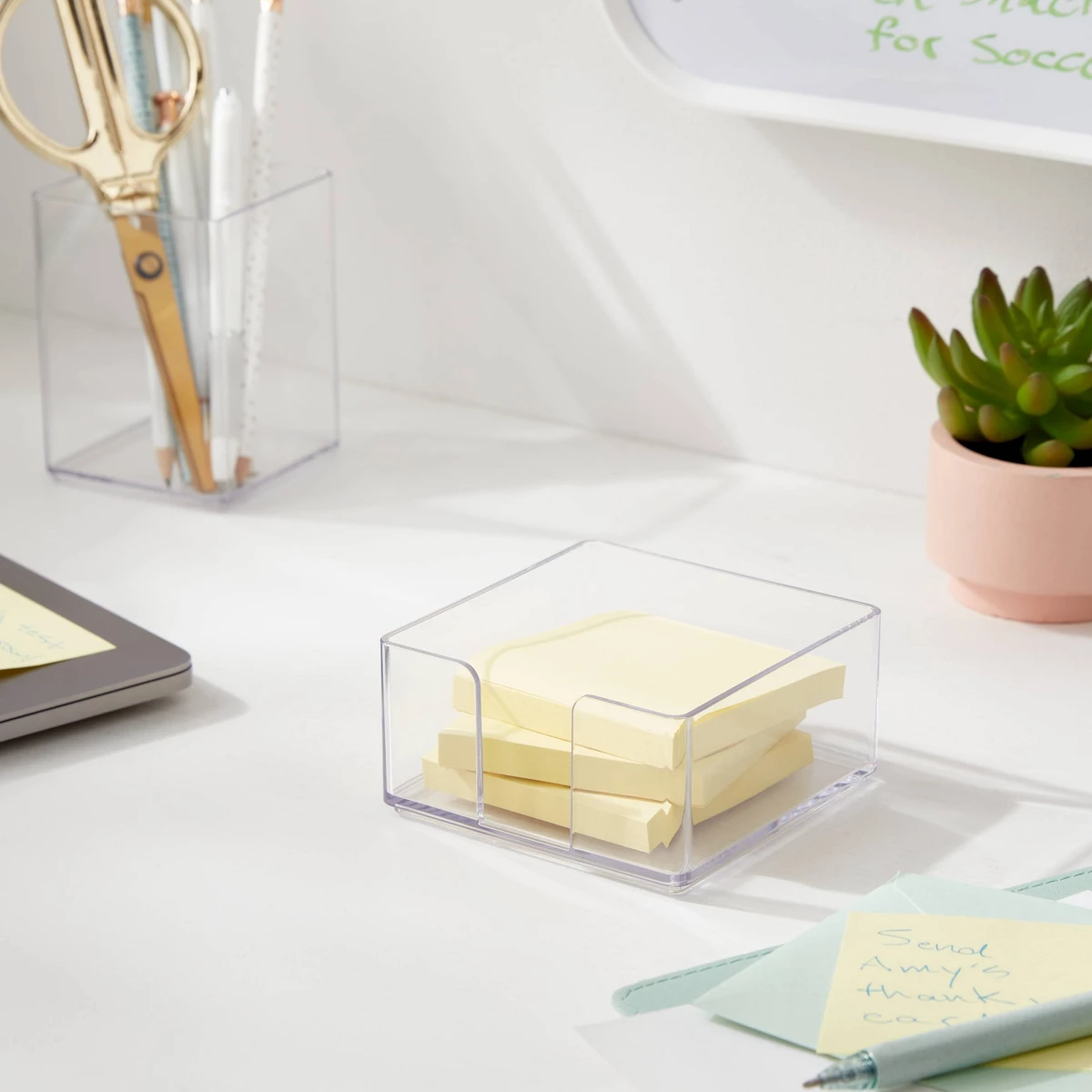 2026 New Clear Square Acrylic  - đánh giá và giá Sticky Memo Holder