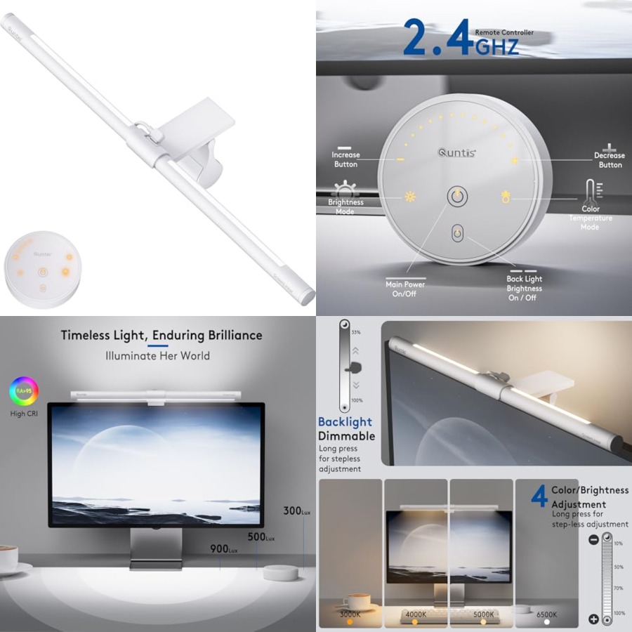 Monitor Light Bar with Remote, - đánh giá và giá Desk Setup No Computer