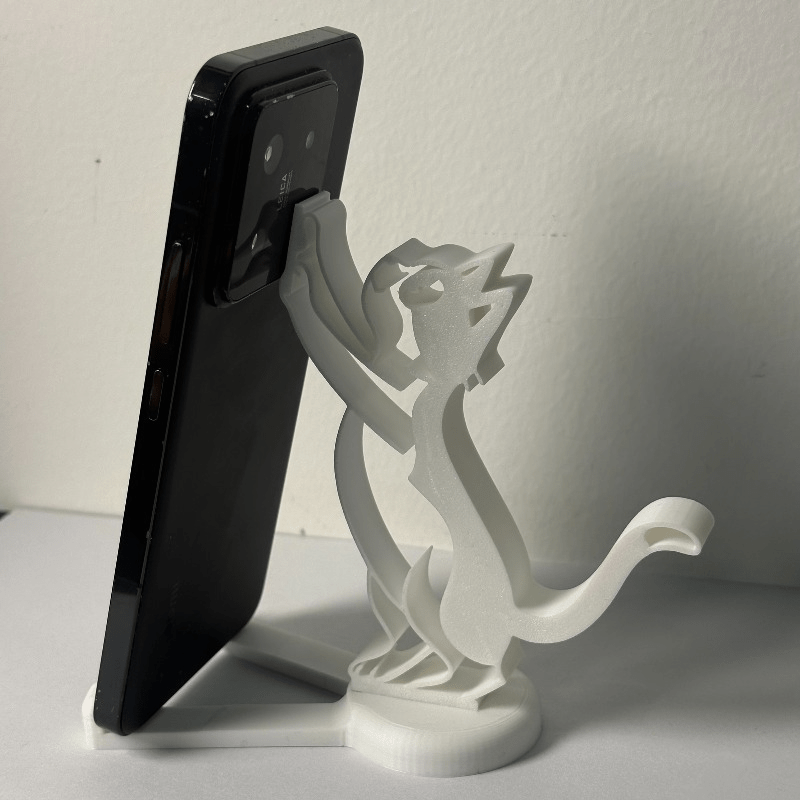 Abstract Hollow Line Cat Phone - đánh giá và giá Desk Setup Stand