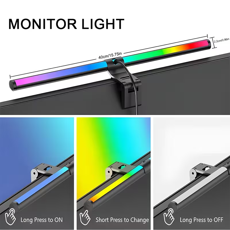 Monitor Light Bar RGB Lightbar - đánh giá và giá Desk Setup Game