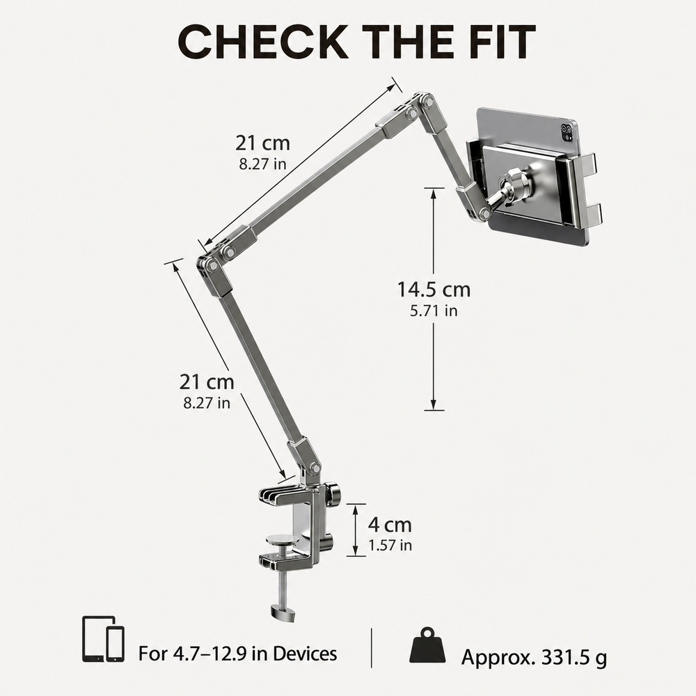 Adjustable Bed Phone Holder St - đánh giá và giá Desk Setup Stand
