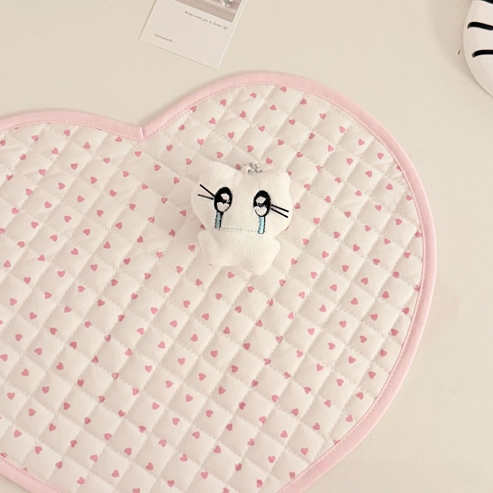 Y2k Pink Love Quilted Japanese - đánh giá và giá Desk Setup Japan