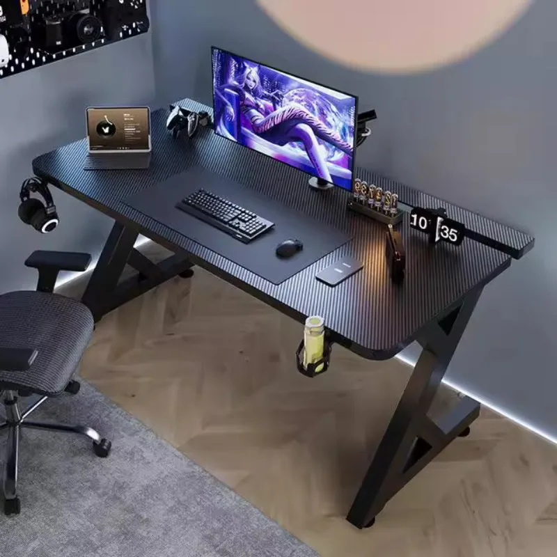 Q Minimalist Black Computer De - đánh giá và giá Desk Setup Pc