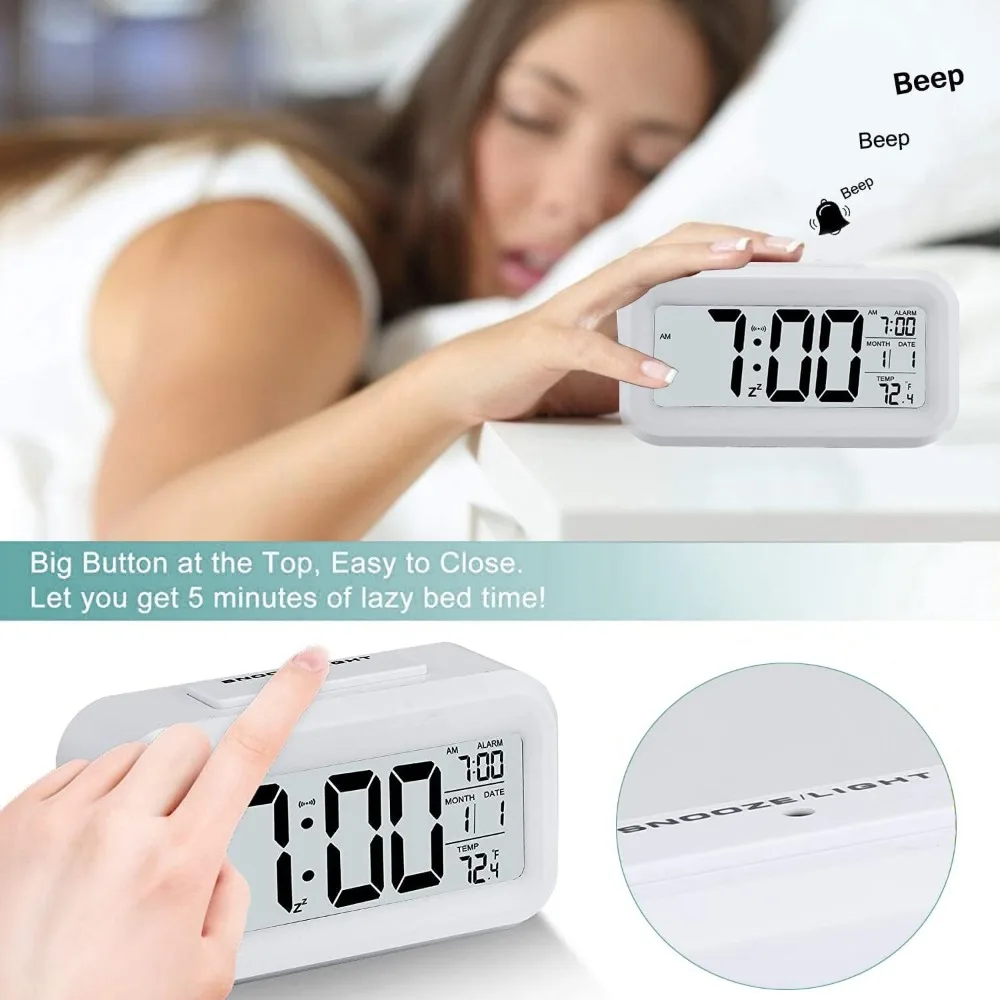 LED Electronic Digital Alarm C - đánh giá và giá Desk Setup At Home
