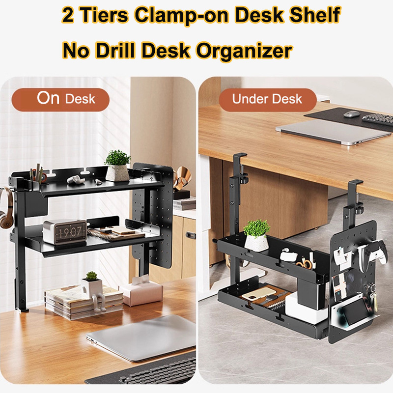 Clamp-on 14 inch Above Below D - đánh giá và giá Desk Setup Productivity