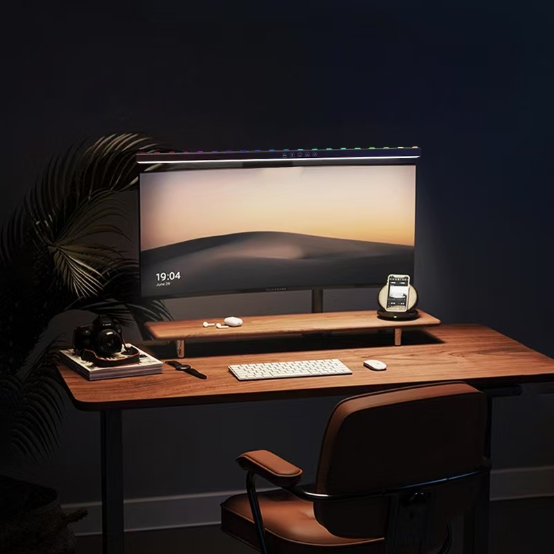 LED Monitor Light Hanging Desk - đánh giá và giá Desk Setup Pc