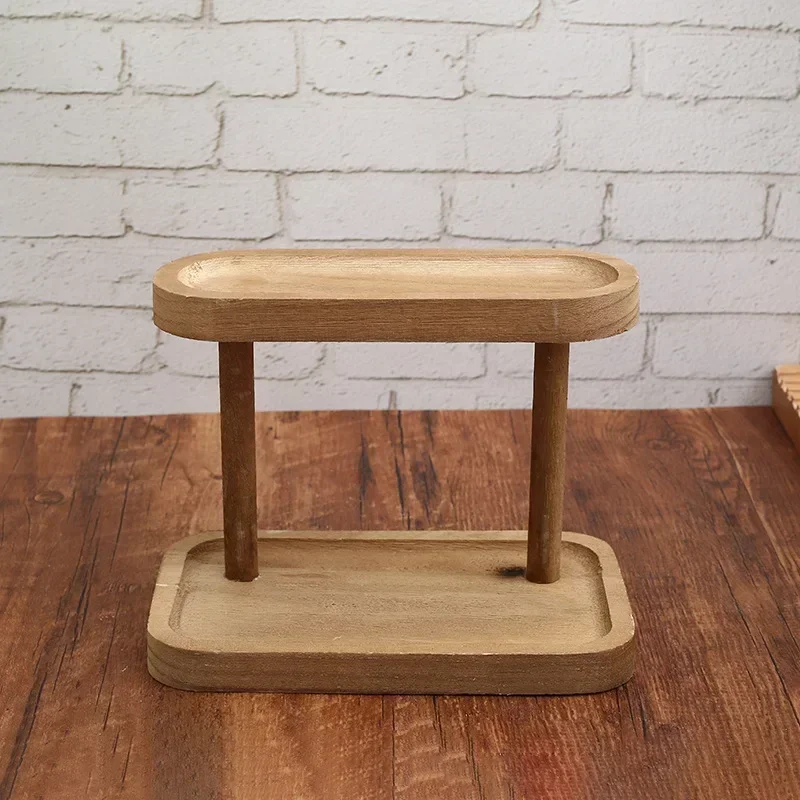 Hot Wooden Storage Shelf 2-Tie - đánh giá và giá Desk Setup Productivity