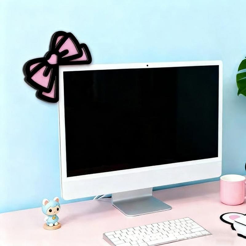 New 1/2Pcs Wooden Bowknot PC A - đánh giá và giá Desk Setup Pc