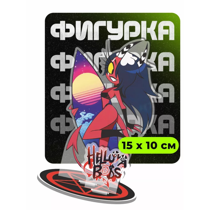 Helluva Boss Acrylic Stand 15c - đánh giá và giá Desk Setup Productivity