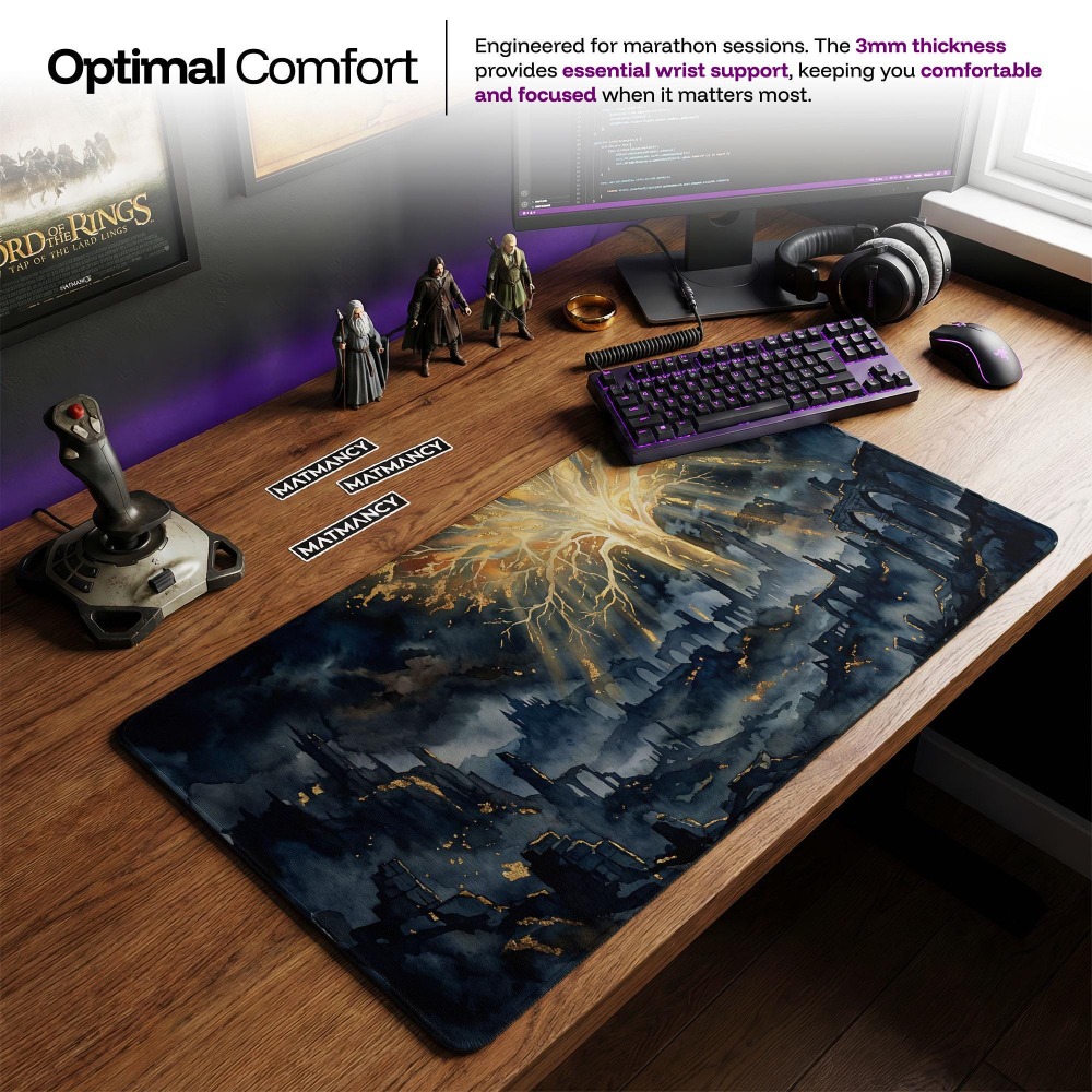 Desk Mat, Dark Fantasy Mouse P - đánh giá và giá Desk Setup Simple