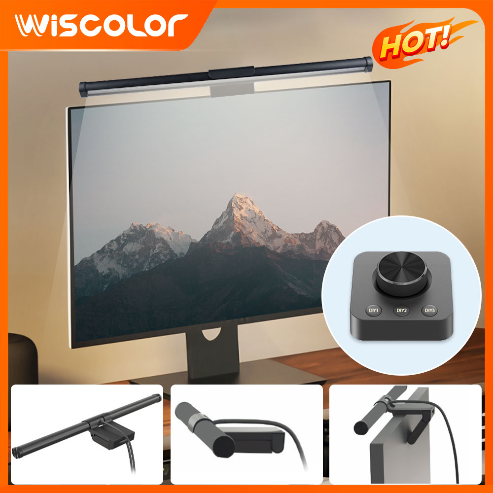 RGB Light Bar Monitor Setup De - đánh giá và giá Desk Setup Pc