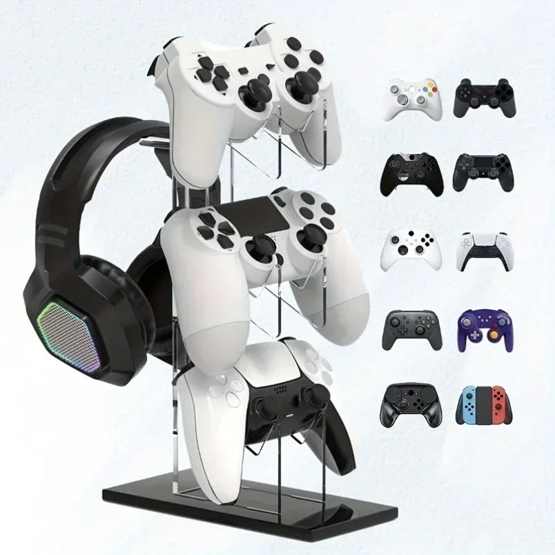 Controller Holder with Headset - đánh giá và giá Desk Setup Game