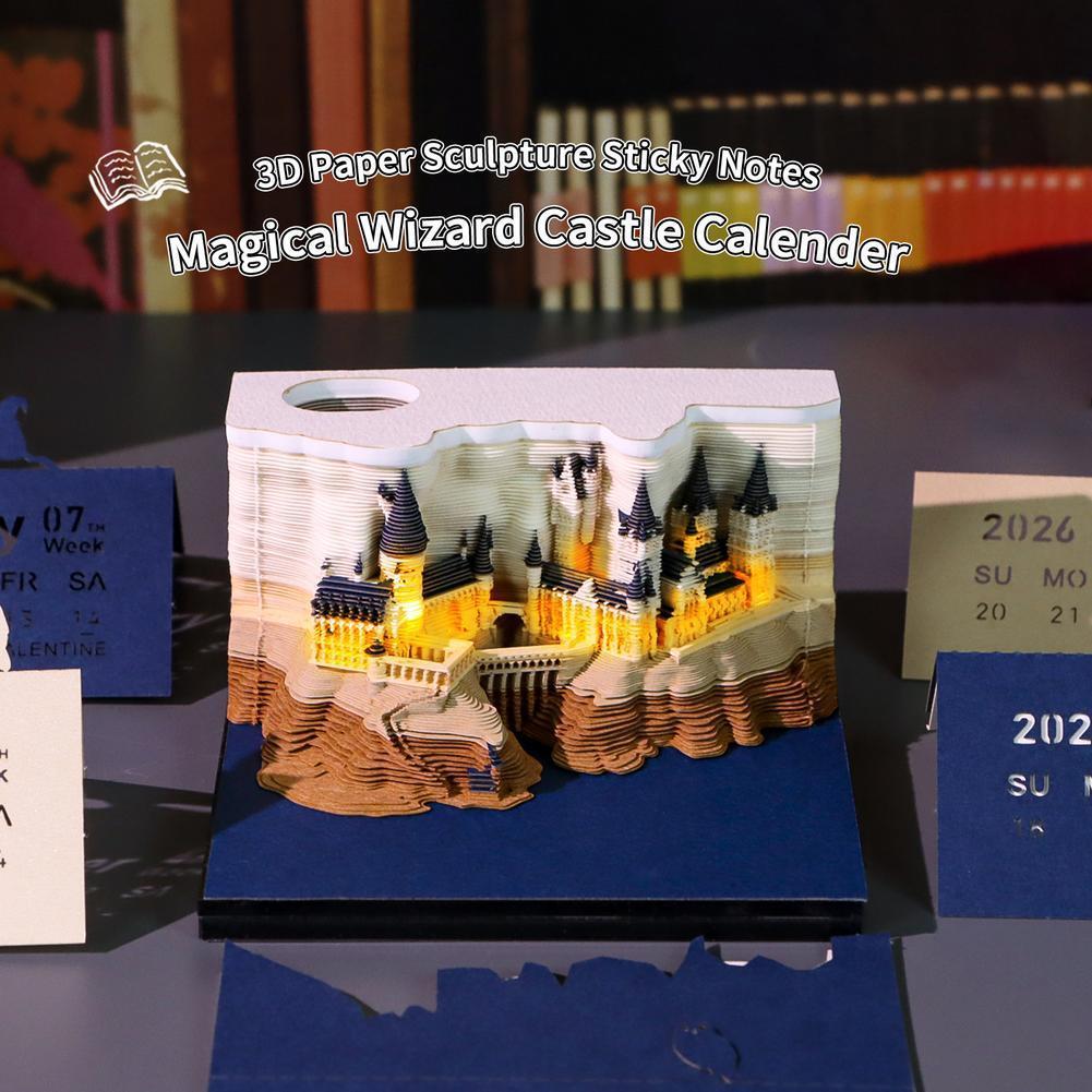 Mystical 3D Desk Calendar Pop- - đánh giá và giá Sticky Memo Holder
