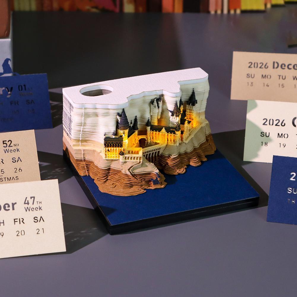 Mystical 3D Desk Calendar Pop- - đánh giá và giá Sticky Memo Holder