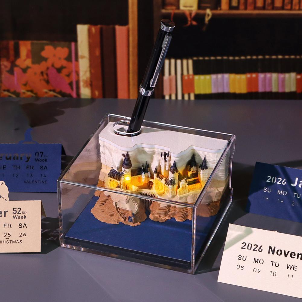 Mystical 3D Desk Calendar Pop- - đánh giá và giá Sticky Memo Holder