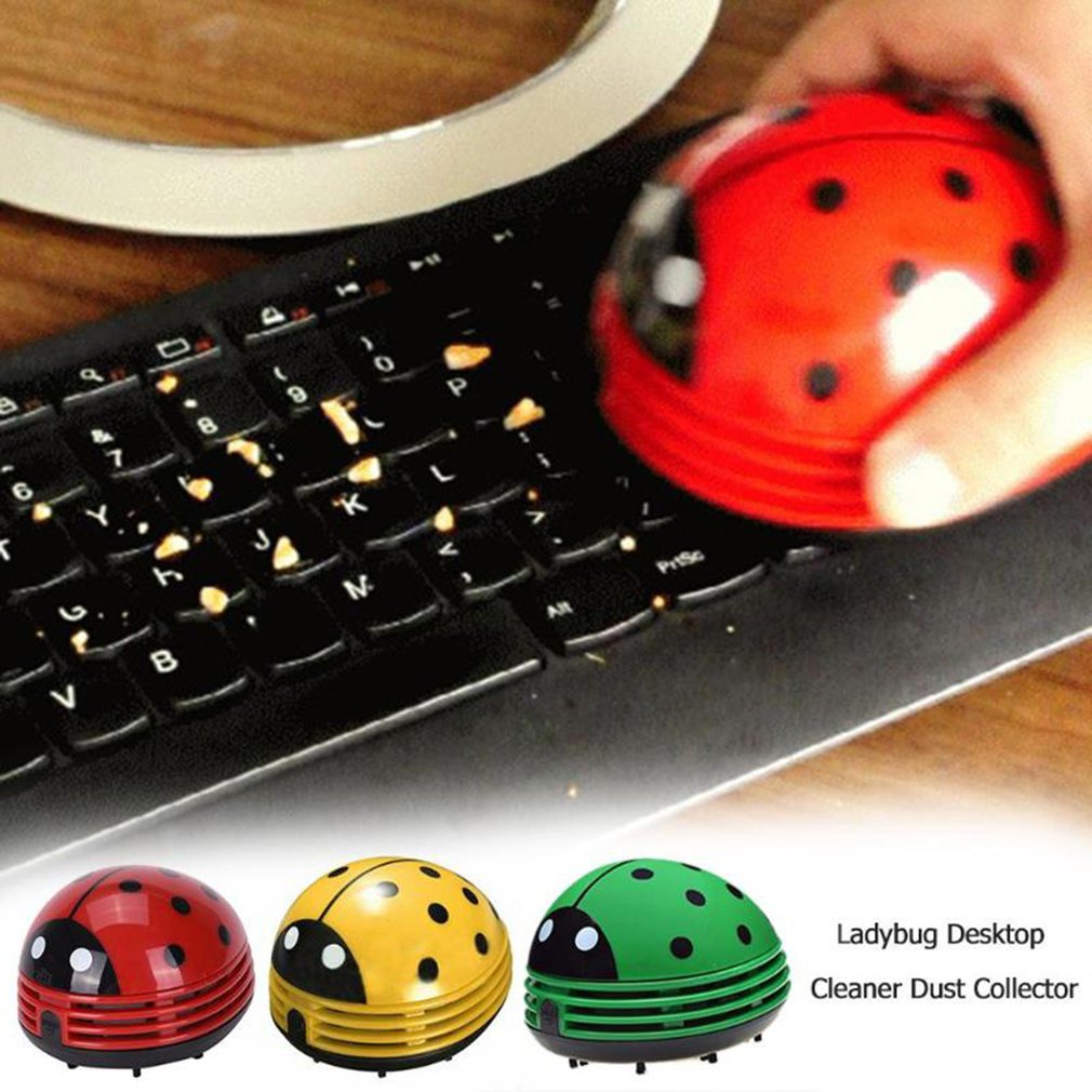 Cute Ladybug Desktop Vacuum Cl - đánh giá và giá Desk Setup At Home
