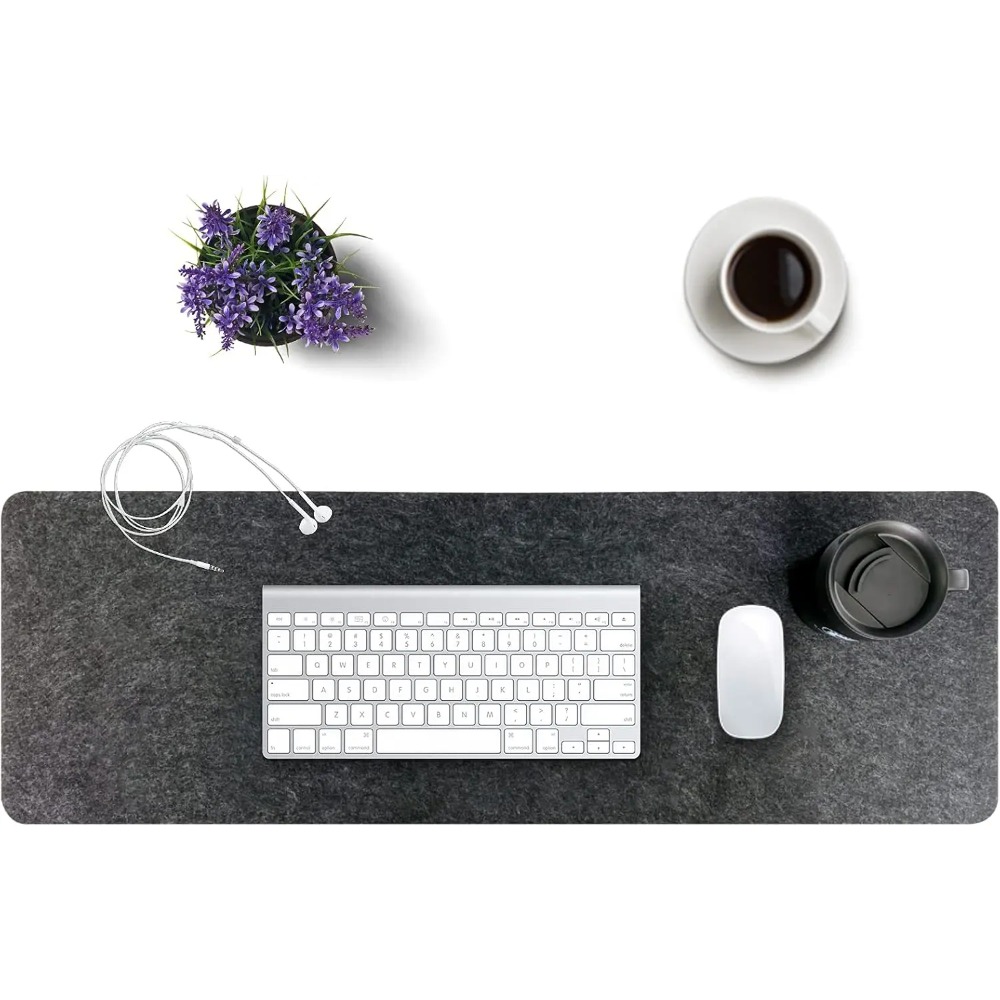 Felt Desk Mat Computer Mat for - đánh giá và giá Desk Setup Cozy