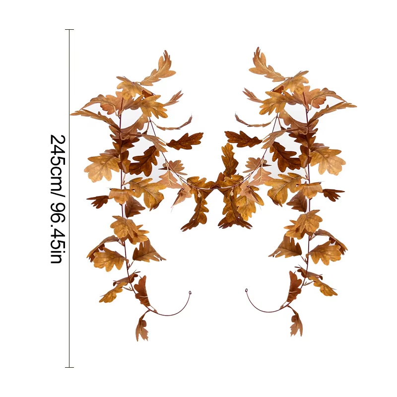 Artificial Oak Leaf Fall Garla - đánh giá và giá Desk Setup At Home