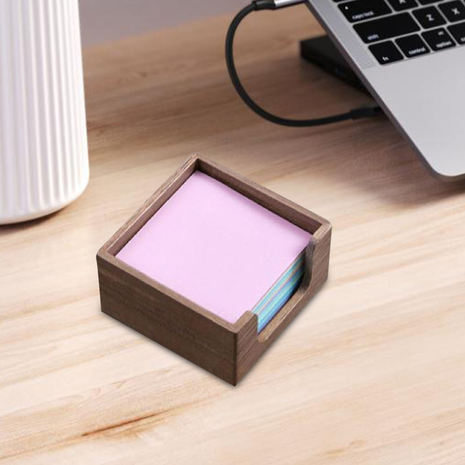 Acacia Wood Sticky Note Holder - đánh giá và giá Sticky Memo Holder