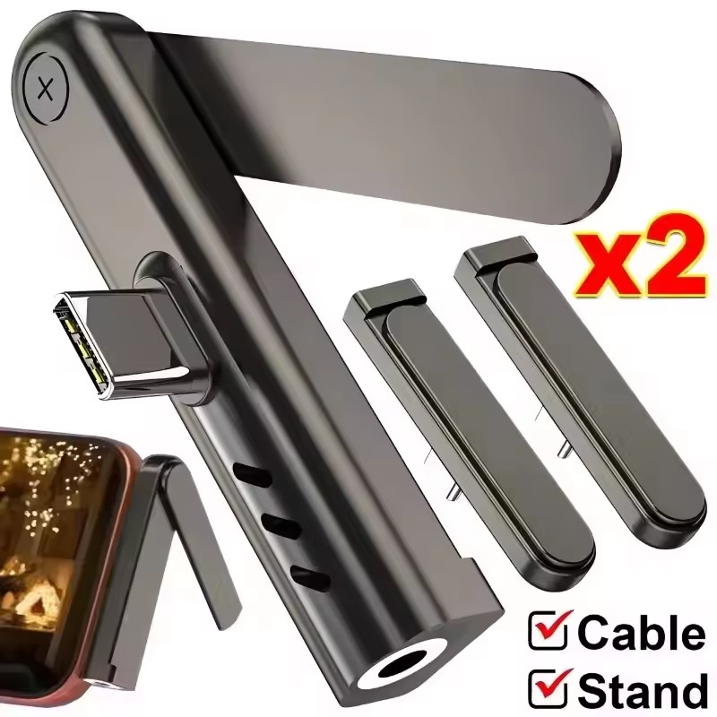 2/1PCS Portable USB C To 3.5mm - đánh giá và giá Desk Setup Stand