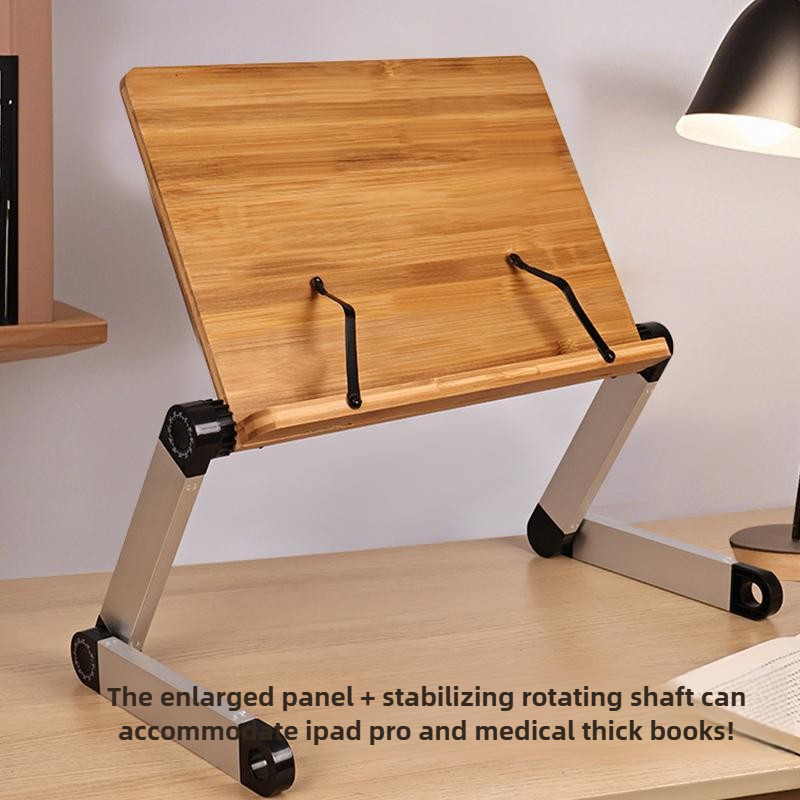 Adjustable Bamboo Bed Desk Fol - đánh giá và giá Desk Setup With Ipad