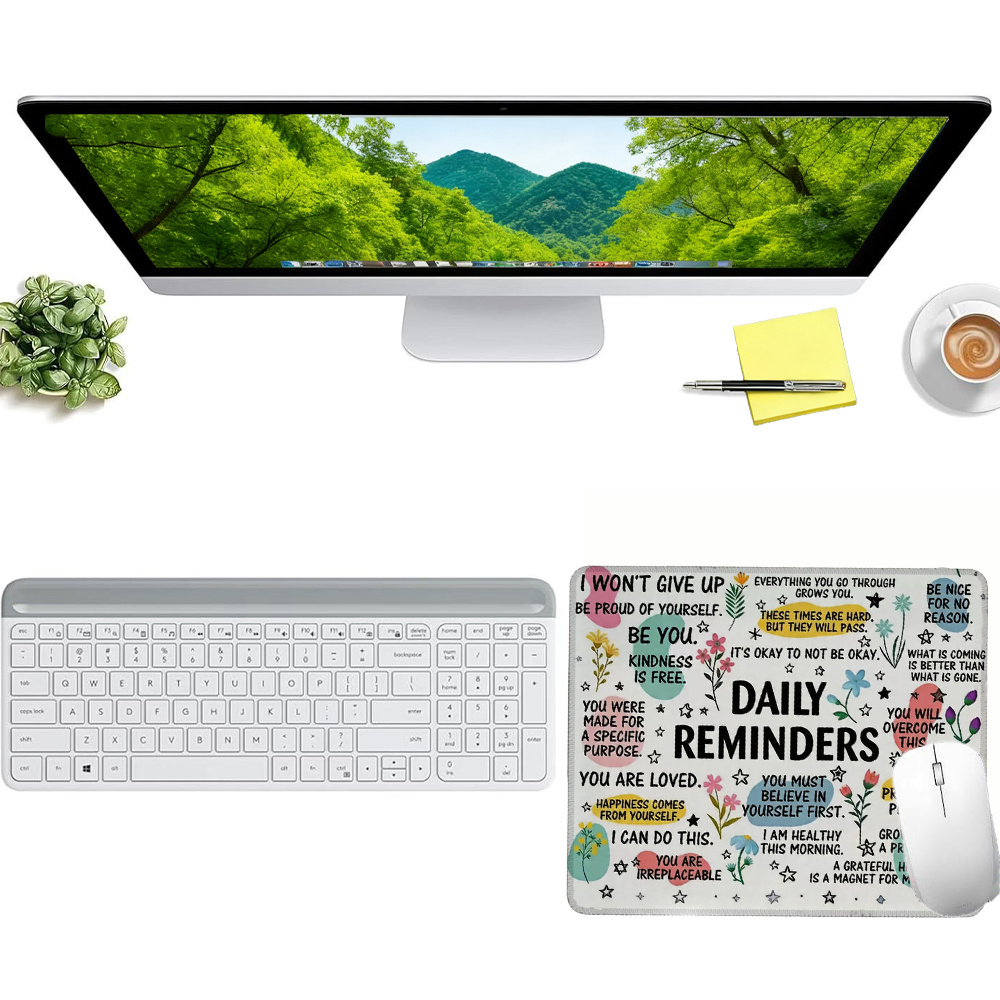 Style Positive Affirmation Mou - đánh giá và giá Desk Setup Productivity