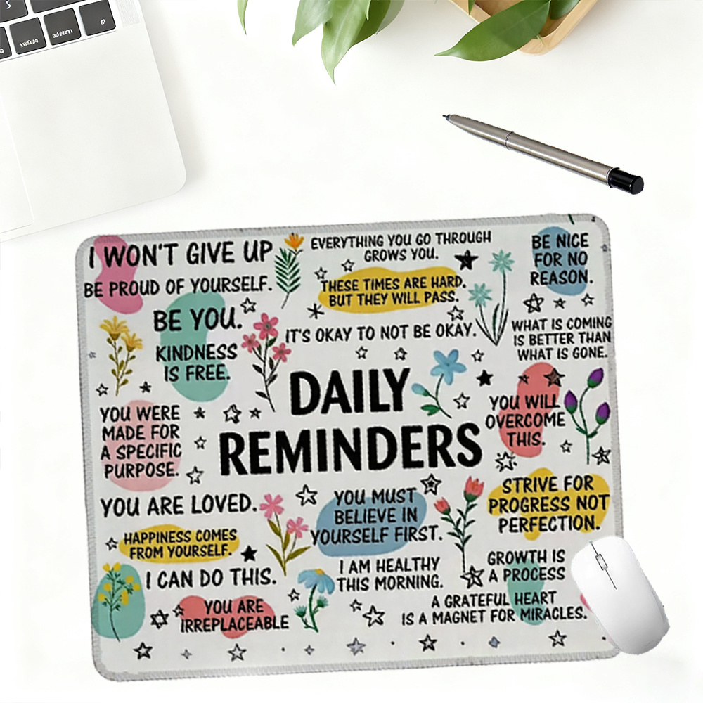Style Positive Affirmation Mou - đánh giá và giá Desk Setup Productivity