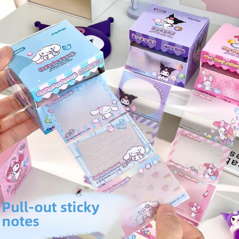 Kuromi Pull-Out Sticky Notes S - đánh giá và giá Sticky Memo Holder