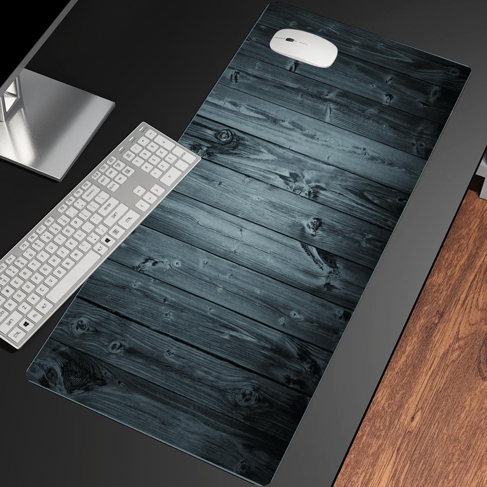 Black Wood Mousepad Desk Acces - đánh giá và giá Desk Setup Black And Wood