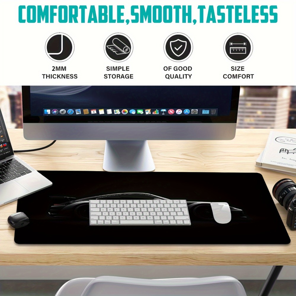 Sanded Black Gaming Mouse Pad  - đánh giá và giá Desk Setup Simple
