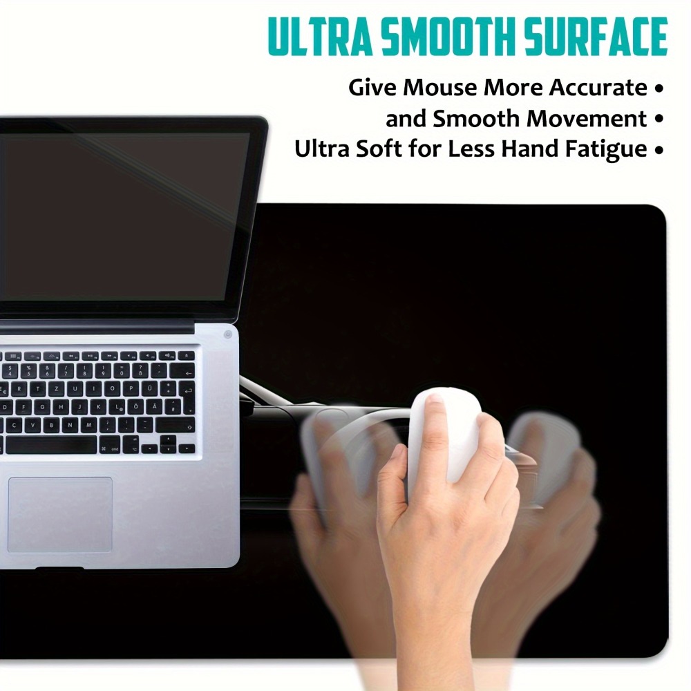 Sanded Black Gaming Mouse Pad  - đánh giá và giá Desk Setup Simple