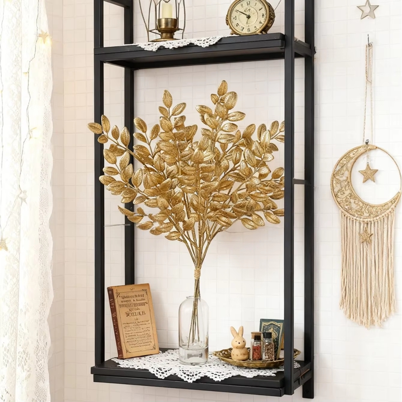 10Pcs Artificial Plants Golden - đánh giá và giá Desk Setup At Home