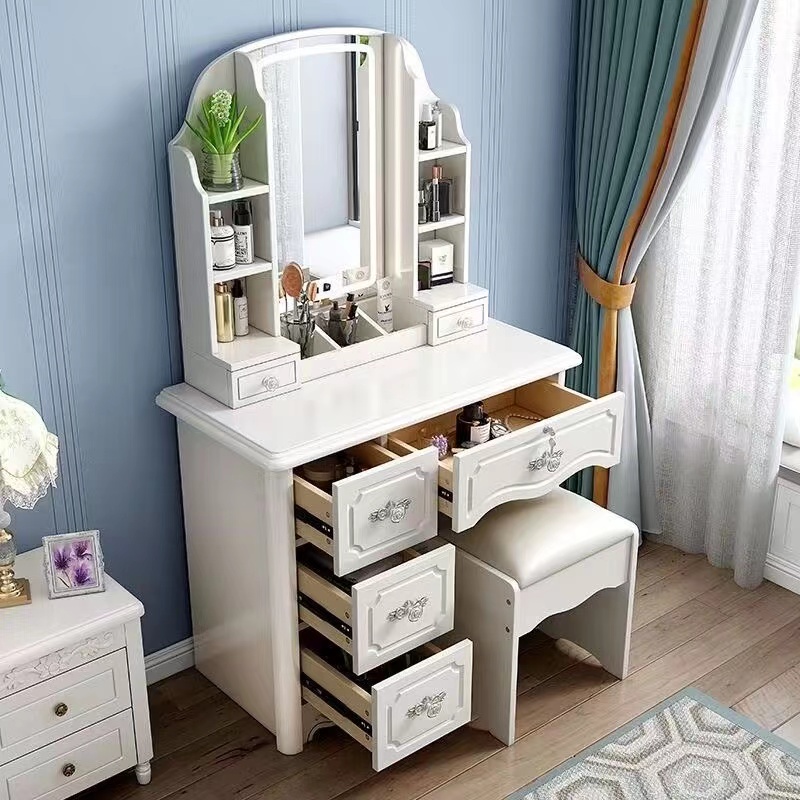 Girls White and Pink Modern Wo - đánh giá và giá Desk Setup Simple