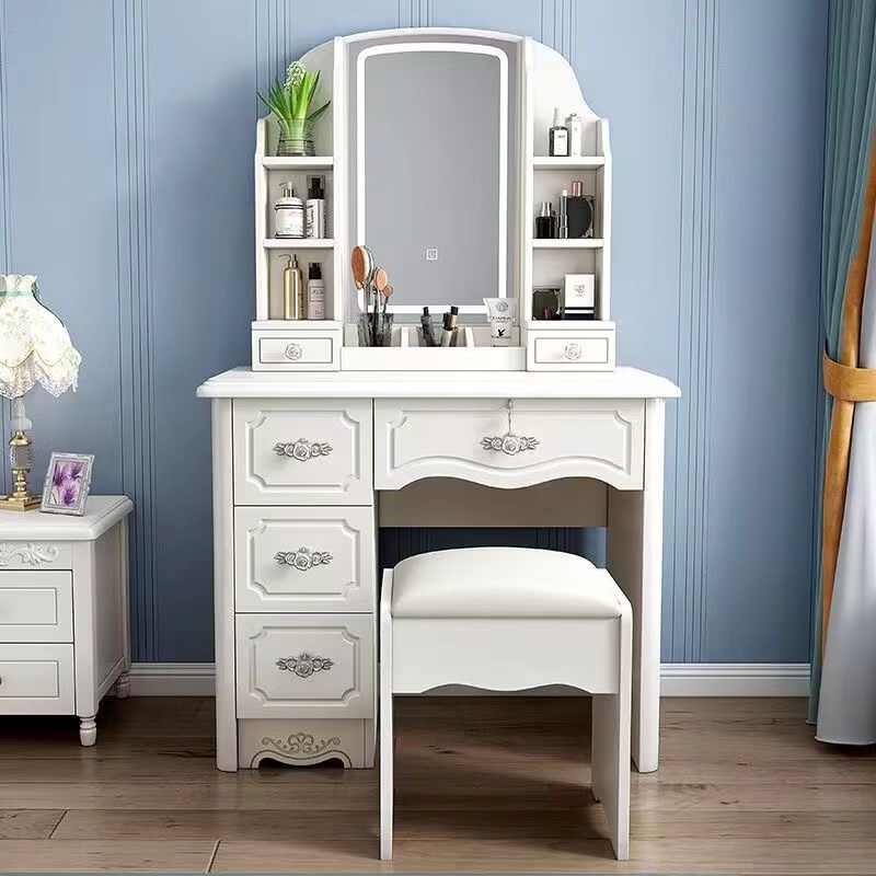 Girls White and Pink Modern Wo - đánh giá và giá Desk Setup Simple