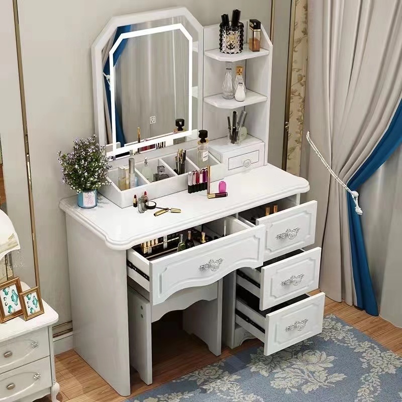 Girls White and Pink Modern Wo - đánh giá và giá Desk Setup Simple