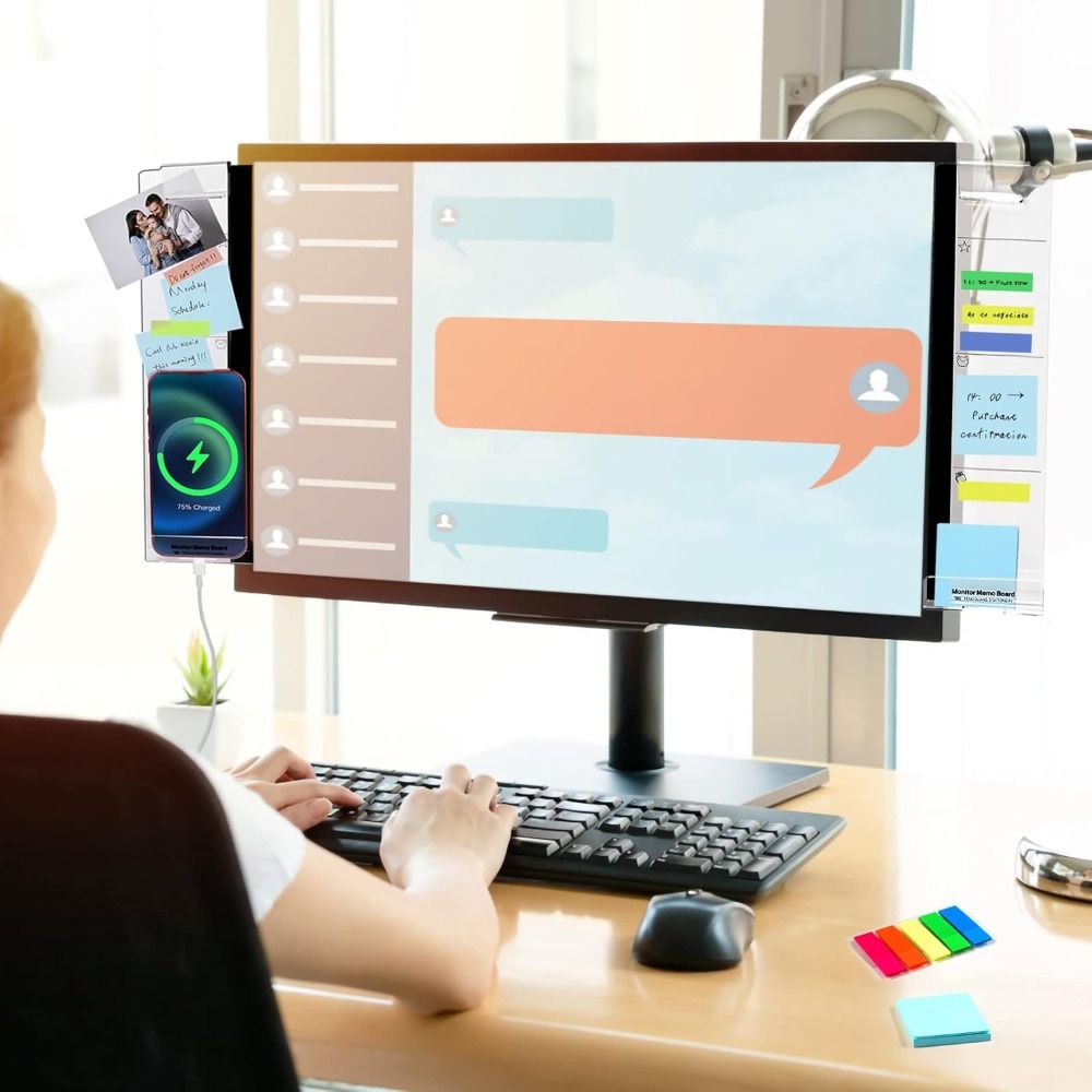 Transparent Monitor Memo Board - đánh giá và giá Sticky Memo Holder